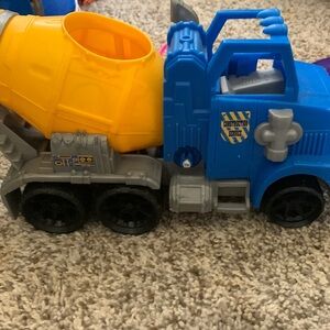 Toy cement truck boys